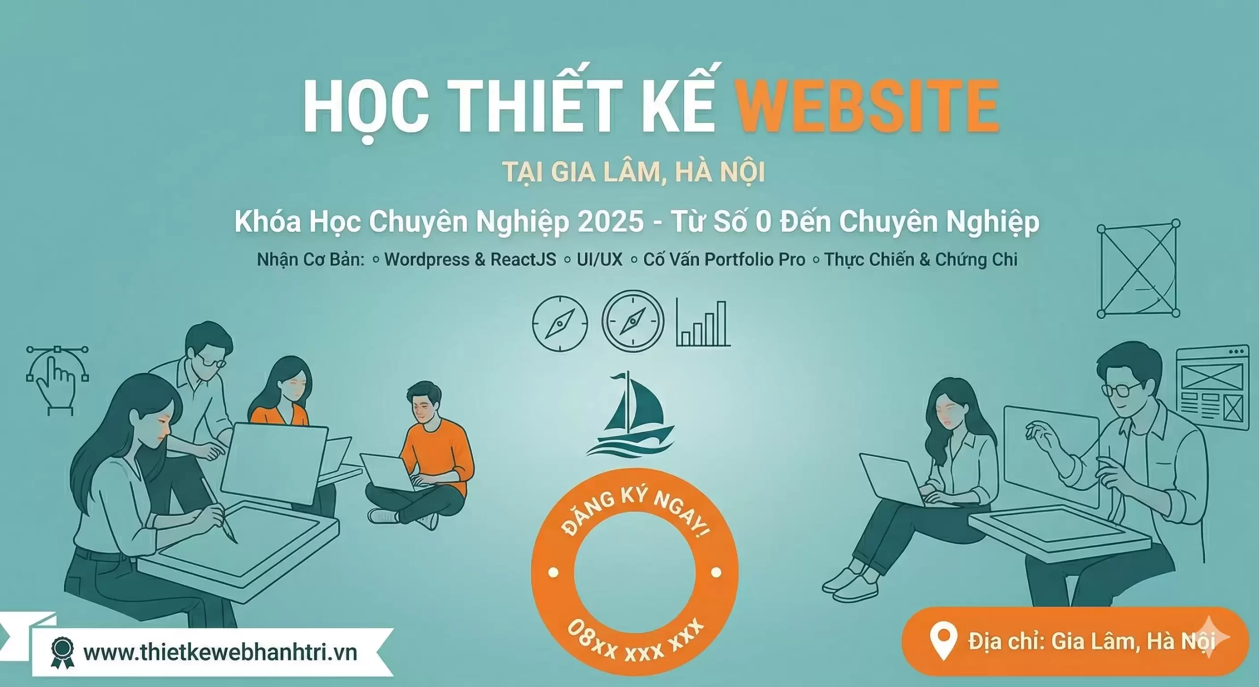 Học Thiết Kế Website Tại Gia Lâm – Khóa Học Chuyên Nghiệp 2025