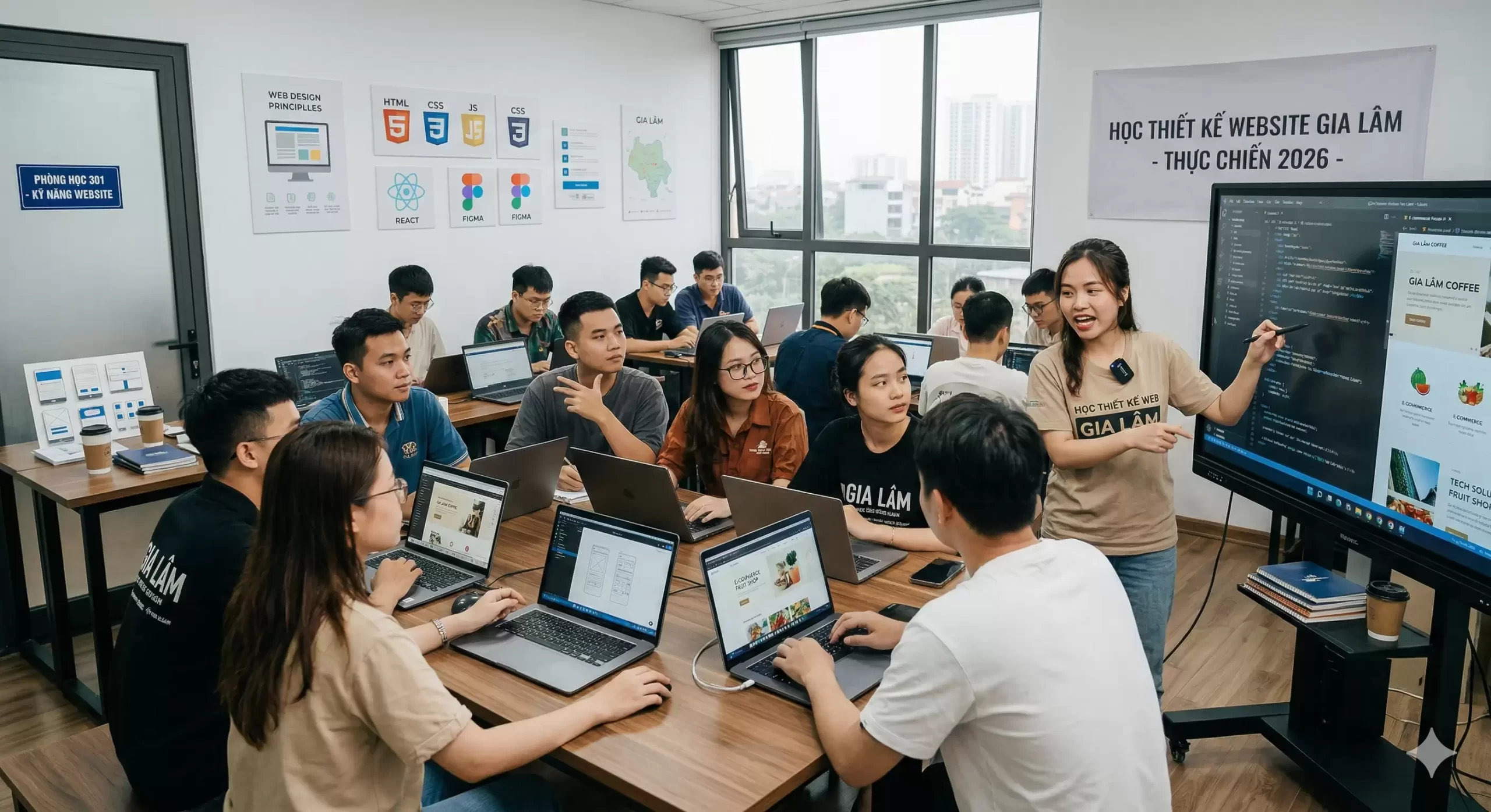 Học Thiết Kế Website Tại Gia Lâm – Khóa Học Chuyên Nghiệp 2025