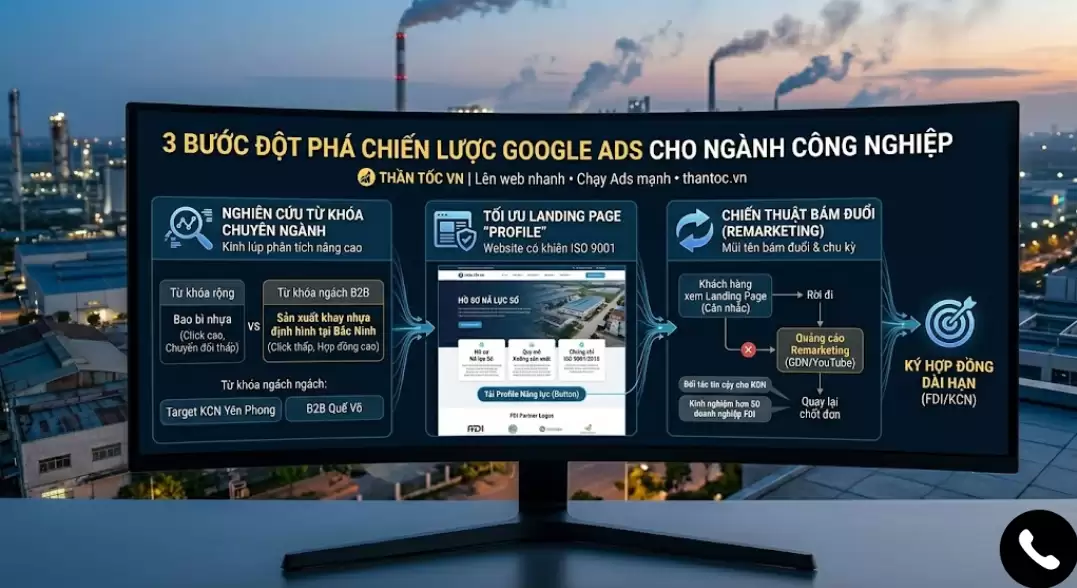 Chiến Lược Google Ads B2B Tại Bắc Ninh Cho Doanh Nghiệp Cung Ứng KCN