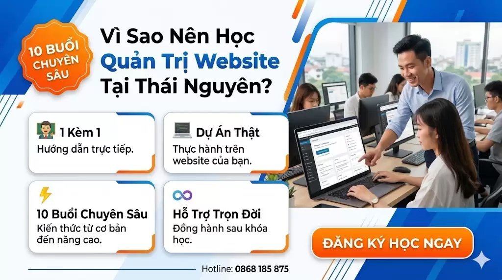 Khóa Học Quản Trị Website Tại Thái Nguyên