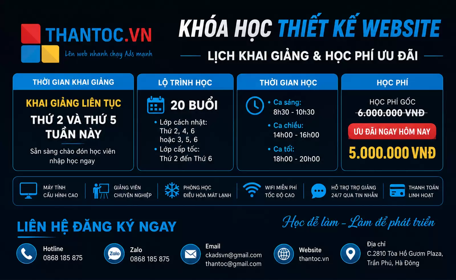 Nổ Đơn Khủng! Làm Chủ Nghề “Hái Ra Tiền” Với Khóa Học Thiết Kế Website Tại Thành Phố Bắc Giang