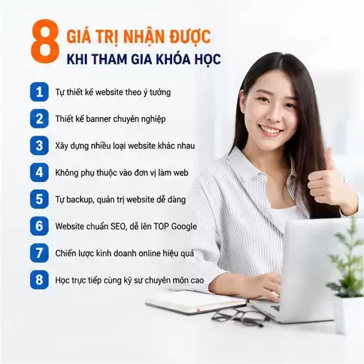 khóa học thiết kế website tại Từ Sơn Bắc Ninh