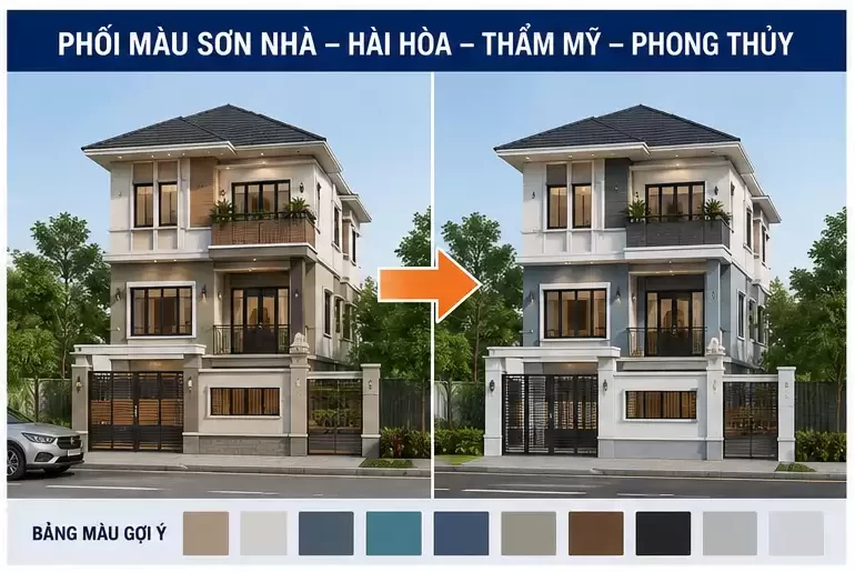 Khóa Học Phối Màu Sơn Nhà Tại Từ Sơn Bắc Ninh