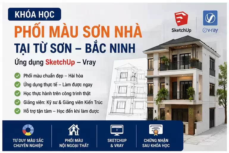Khóa Học Phối Màu Sơn Nhà Tại Từ Sơn Bắc Ninh