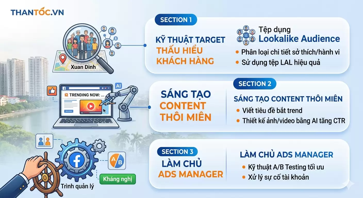 Khóa Học Facebook Ads Tại Xuân Đỉnh: Phá Đảo Thị Trường Số 2026