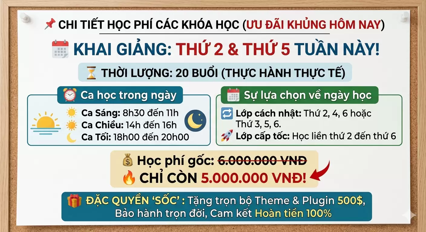 Top 1 Khóa Học Thiết Kế Website Tại Tam Điệp – Học Xong Kiếm 50–100 Triệu/Tháng