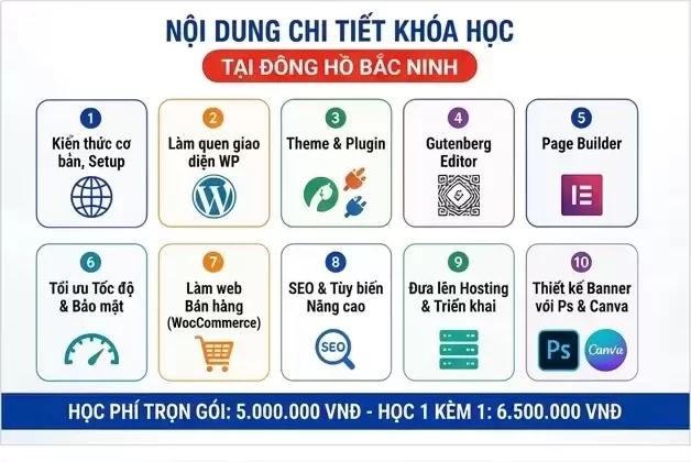 Khóa Học Thiết Kế Website Tại Đông Hồ Bắc Ninh