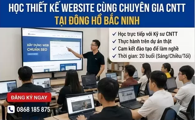 Khóa Học Thiết Kế Website Tại Đông Hồ Bắc Ninh
