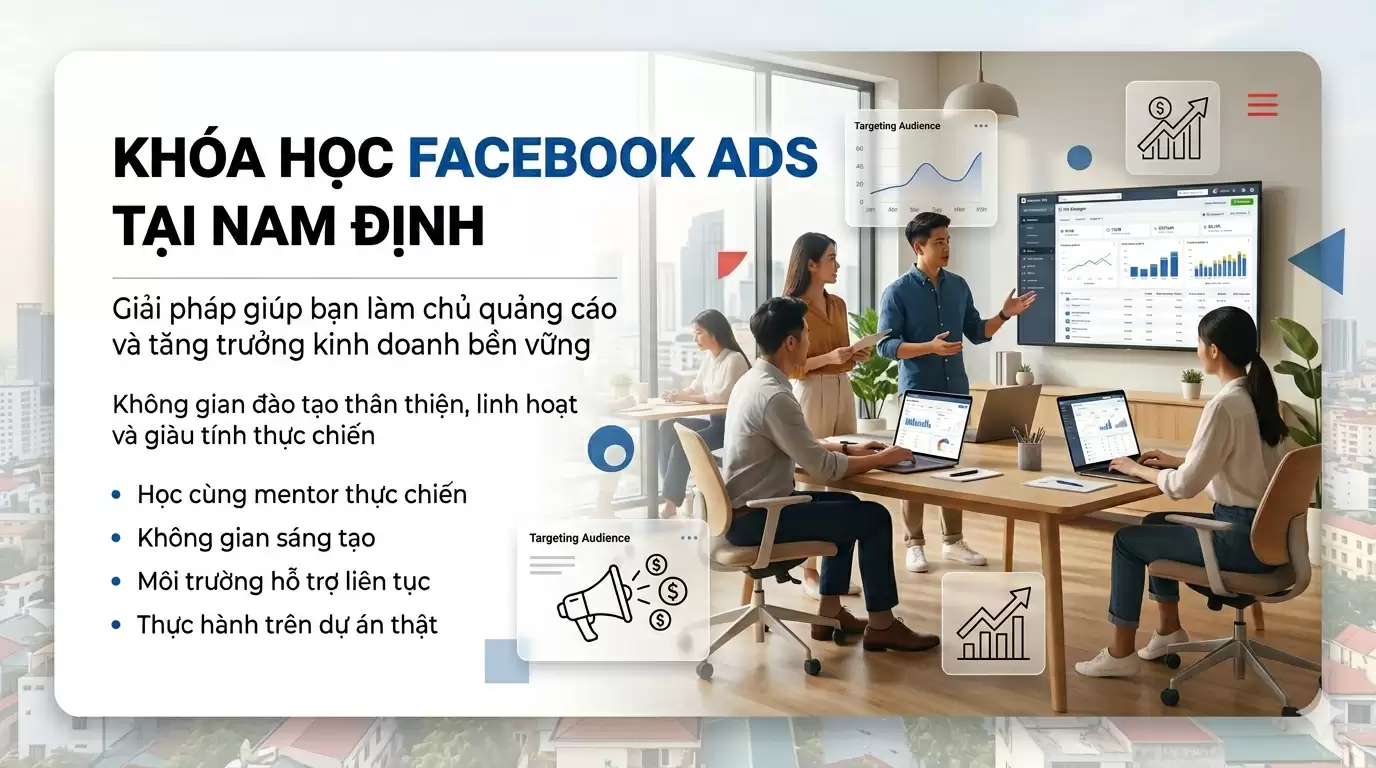 Khóa học Facebook Ads tại Nam Định – Giải pháp giúp bạn làm chủ quảng cáo và tăng trưởng kinh doanh bền vững