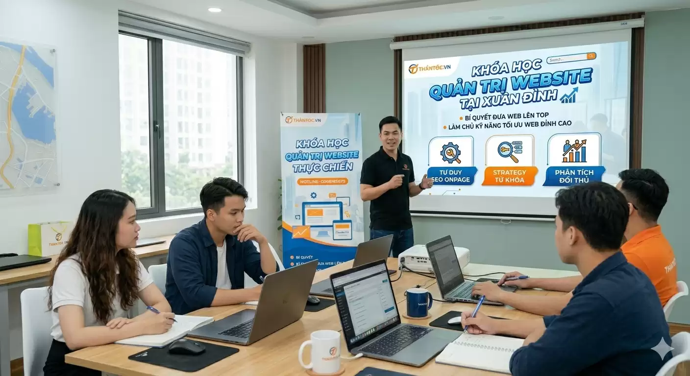 Khóa Học Quản Trị Website Tại Xuân Đỉnh – Bí Quyết Đưa Web Lên Top 1 Khóa Học Quản Trị Website Tại Xuân Đỉnh – Không Cần Giỏi Code!