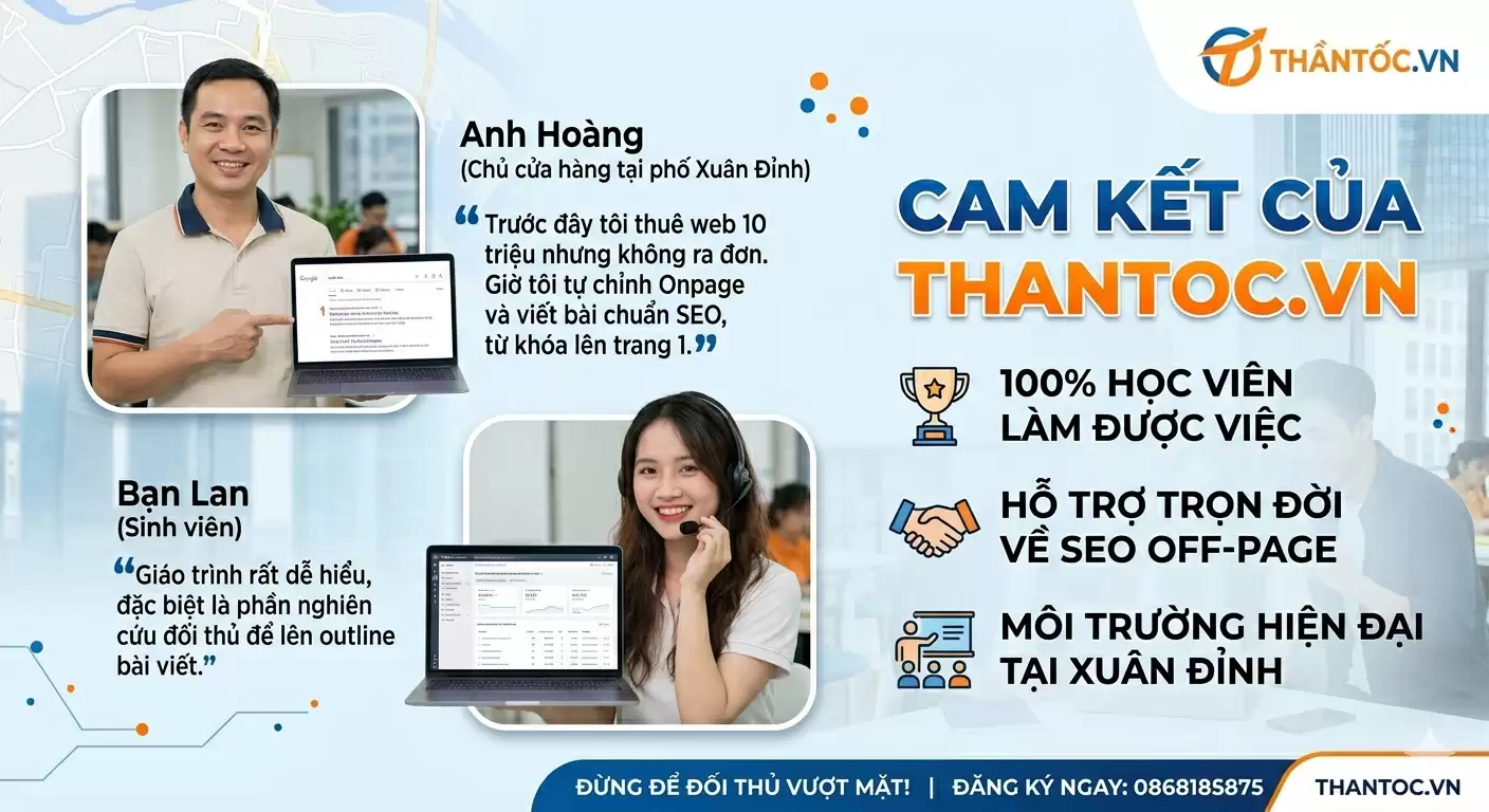 Học Thiết Kế Website Tại Xuân Đỉnh – Thực Chiến, Chuẩn SEO 2026