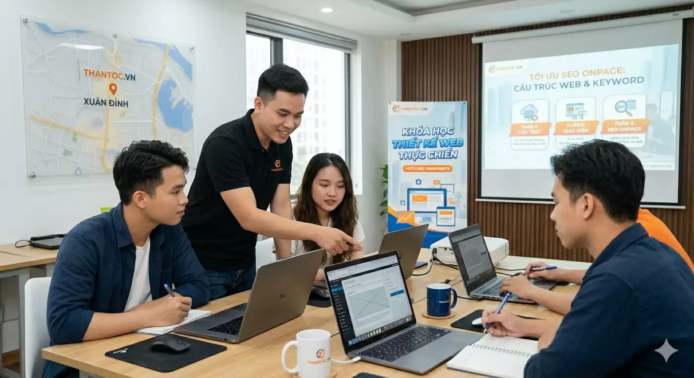 Học Thiết Kế Website Tại Xuân Đỉnh – Thực Chiến, Chuẩn SEO 2026