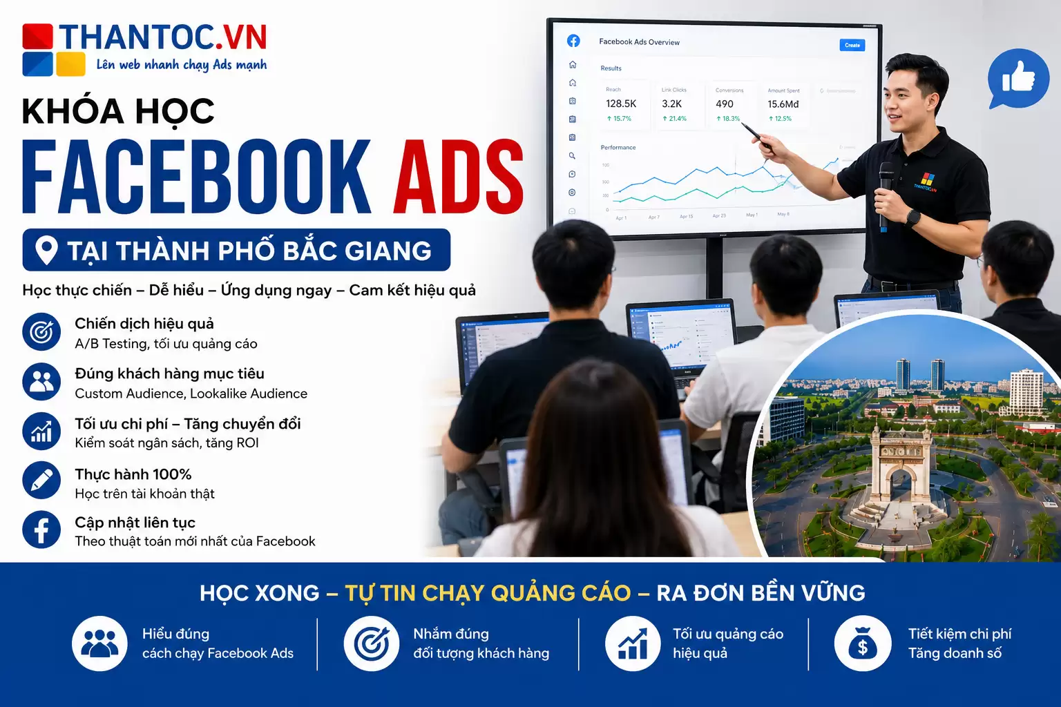 Khóa Học Facebook Ads Tại Thành Phố Bắc Giang – Cầm Tay Chỉ Việc, Học Xong Tự Chạy Ads
