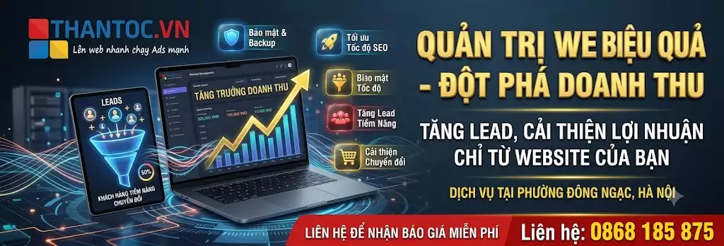 Lợi ích của dịch vụ quản trị website cho doanh nghiệp