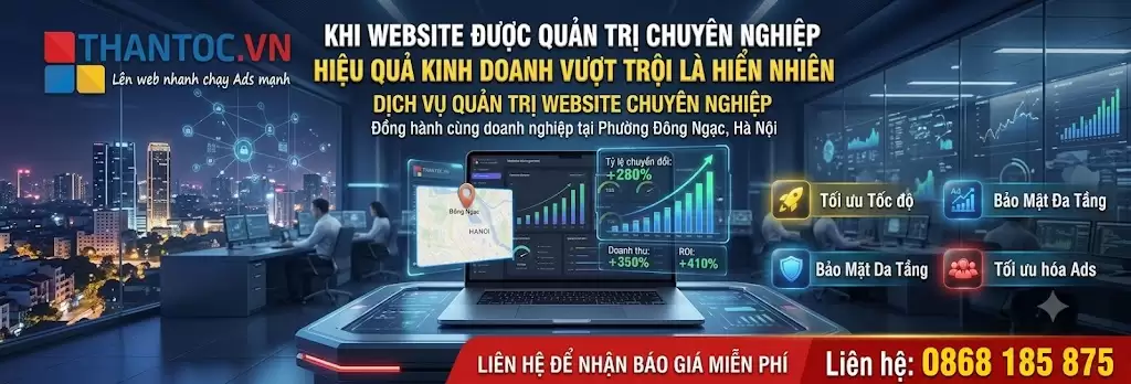 So sánh website có quản trị và không quản trị