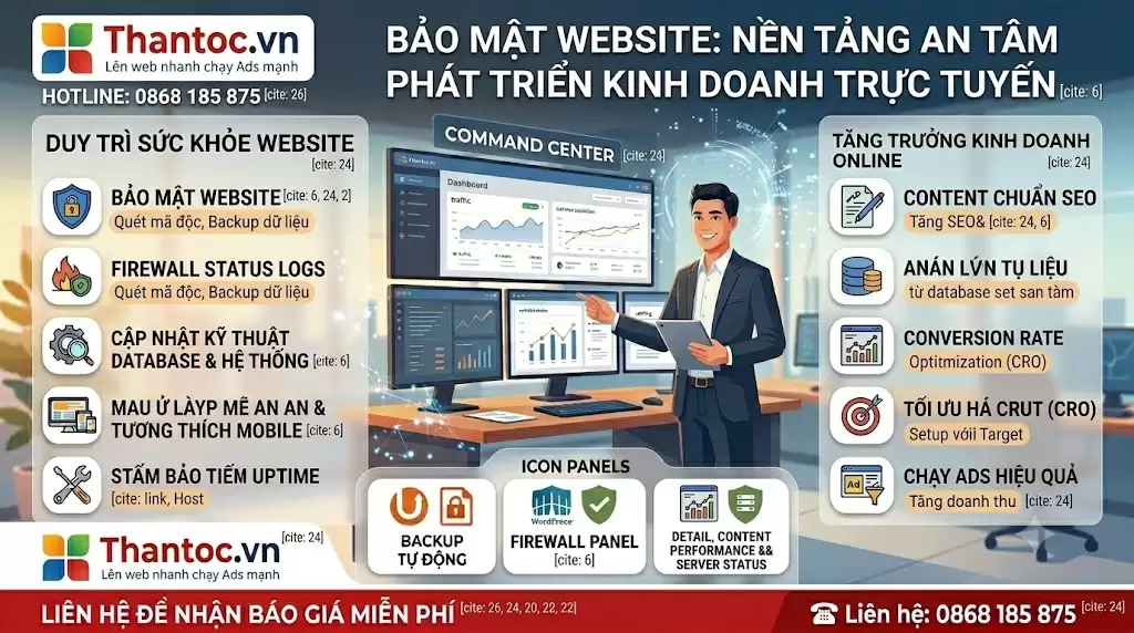 Dịch Vụ Quản Trị Website Tại Phường Xuân Phương Chuyên Nghiệp Giúp Doanh Nghiệp Tăng Trưởng Bền Vững 5 Bảo mật và tối ưu website tại Xuân Phương