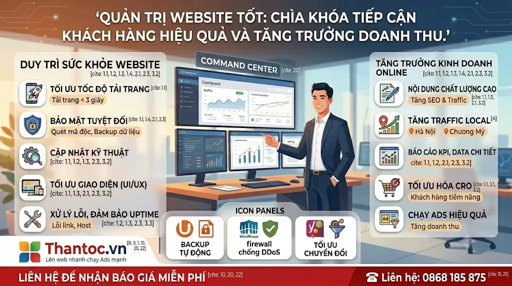 Dịch Vụ Quản Trị Website Tại Phường Xuân Phương Chuyên Nghiệp Giúp Doanh Nghiệp Tăng Trưởng Bền Vững 3 Lợi ích quản trị website tại Xuân Phương