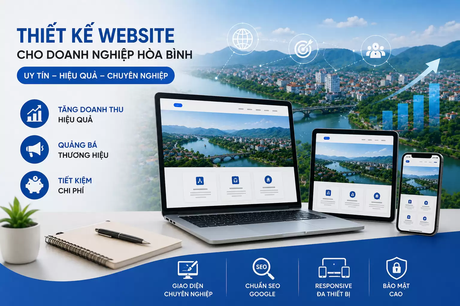 Thiết Kế Website Cho Công Ty Hòa Bình Chuyên Nghiệp