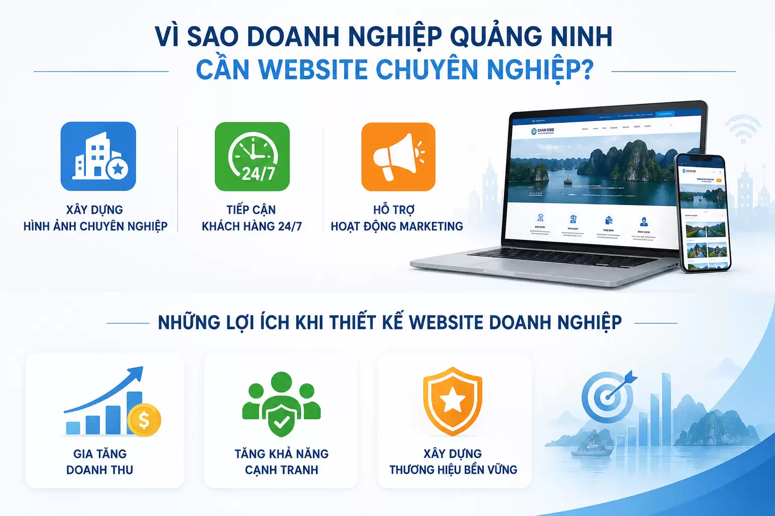 thiết kế website cho công ty Quảng Ninh chuẩn SEO