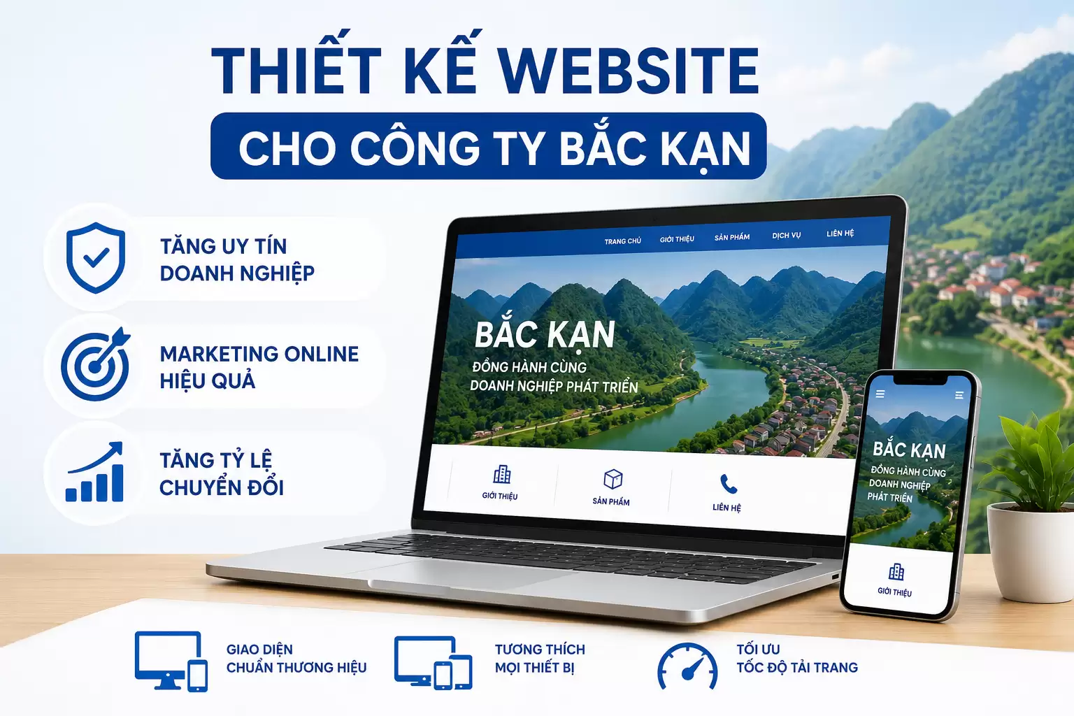 Thiết Kế Website Cho Công Ty Bắc Kạn Chuyên Nghiệp, Chuẩn SEO