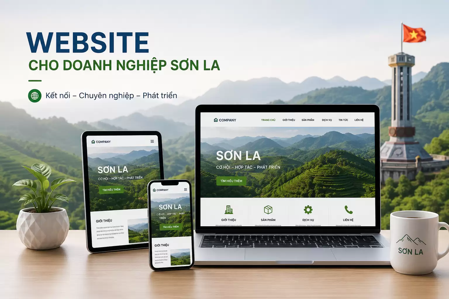 Thiết Kế Website Cho Công Ty Sơn La Chuyên Nghiệp, Chuẩn SEO