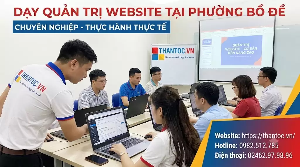 Quản Trị Website Tại Phường Bồ Đề