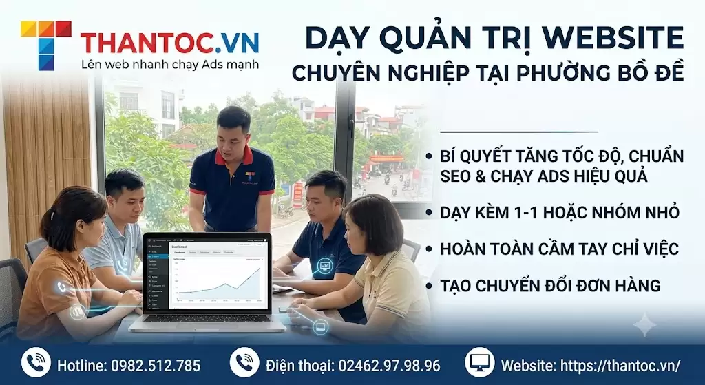 Quản Trị Website Tại Phường Bồ Đề