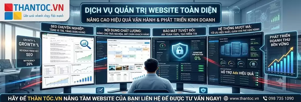Dịch Vụ Quản Trị Website Tại Phường Từ Liêm Chuyên Nghiệp Giúp Doanh Nghiệp Tăng Trưởng Bền Vững 4 Các hạng mục quản trị website tại Từ Liêm