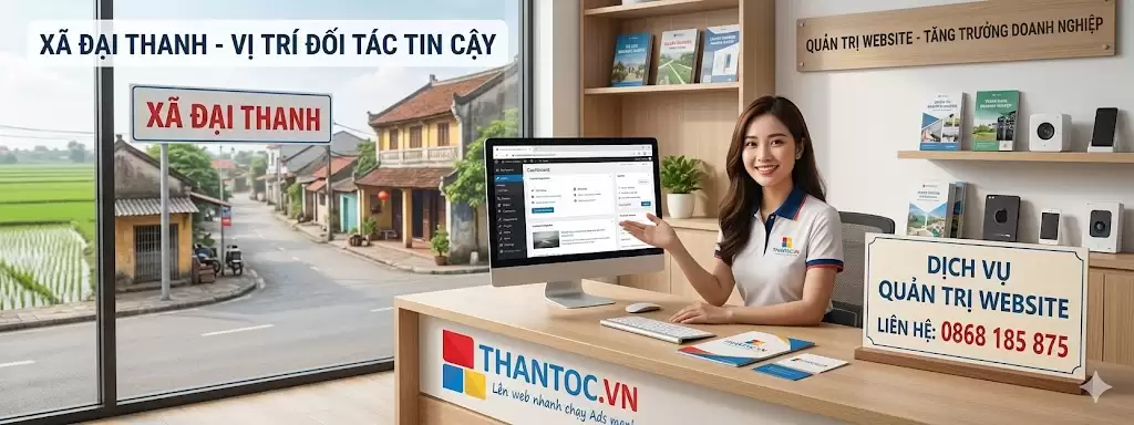 Dịch vụ quản trị website tại xã Đại Thanh