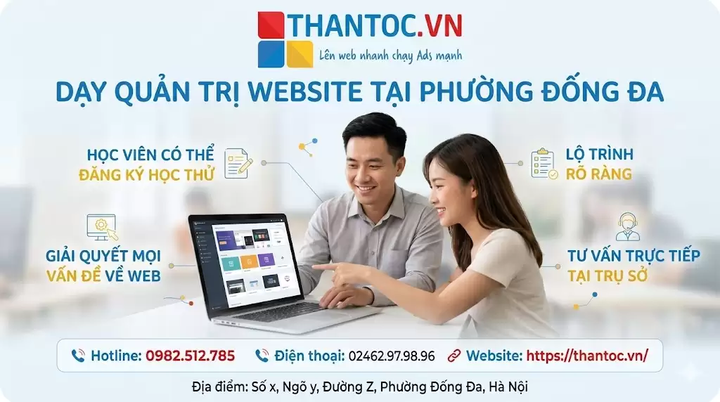 Quản Trị Website Tại Phường Đống Đa