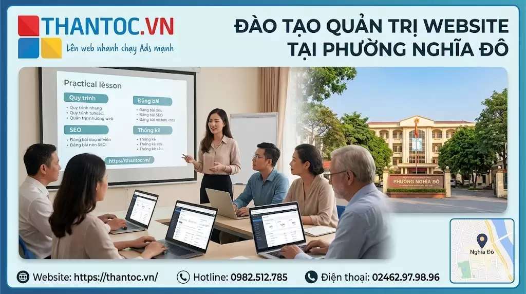 Quản Trị Website Tại Phường Nghĩa Đô